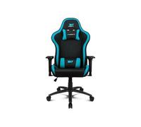Drift Gaming Chaise gaming DR110 DR110BL - Tissu, accoudoirs 4D, piston de classe 4, Noir/Bleu