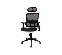 Chaise Gaming DRAIR200 Mesh Ergonomique Respirante Réglable Noir Blanc