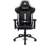 DRIFT GAMING DR350 - Chaise Gaming Ergonomique Professionnelle avec Accoudoirs 4D, Coussins Lombaire et Cervical, Inclinable à 135°, roulettes Silencieuses, Noir-Blanc