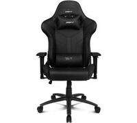 DRIFT GAMING Chair DR350 -DR350BK - Fauteuil de Jeu Professionnel, Similicuir, accoudoirs 4D, roulettes silencieuses, Piston Classe 4, Inclinaison, Coussin Lombaire/Cervical, Couleur Noir