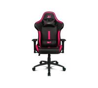 DRIFT GAMING Chair DR350 -DR350BP - Fauteuil de Jeu Professionnel, Simili Cuir, accoudoirs 4D, roulettes silencieuses, Piston Classe 4, Inclinaison, Coussin Lombaire/Cervical, Couleur Noir/Rose