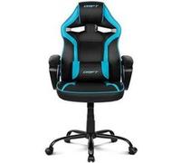 Drift Gaming Chaise gaming DR50 – Similicuir, Accoudoirs rembourrés, Dossier inclinable – Noir/Bleu