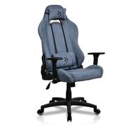 Arozzi Chaise gaming Torretta v2 SoftFabric - Tissu doux, oreillers cervical et lombaire - Bleu
