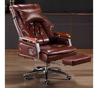 Chaise Gaming Ergonomique en Tissu Respirant avec Repose-Pieds, Fauteuil Gamer Inclinable avec Siège Pivotant, Coussin Épais Double Couche, Respirant et Résistant À l'usure (Marron)(Brown)