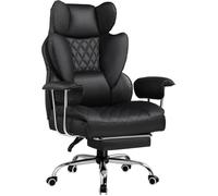 Chaise Gaming, Ergonomique Fauteuil de Bureau avec Support Lombaire à Ressorts ensachés,Noir