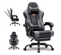 Chaise gaming ergonomique - GTPLAYER - Modèle standard - Repose-pieds escamotable - Support lombaire réglable - Capacité 180 kg