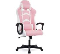 Chaise Gaming,Fauteuil de Bureau Pivotant,Siege Ergonomique avec appui-tête et soutien lombaire ajustables -IntimaTe WM Heart