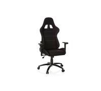 hjh OFFICE Chaise de Gaming Game Force Fauteuil de Bureau, Réglable en Hauteur, Dossier inclinable, Tissu Noir 729300