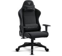 Sense7 Spellcaster FUKU Chaise de jeu, Fauteuil de jeu, Chaise de bureau, Chaise de bureau ergonomique, Chaise pivotante avec appuie-tête jusqu'à 150 kg, Tissu, Noir