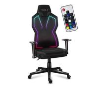 Huzaro Chaise gamer Combat 6.2 – LED RVB, ergonomique, dossier & accoudoirs réglables, noir