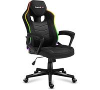 Chaise gaming HUZARO FORCE 2.5 LED RVB, Tissu Chaise Bureau, Pc Gaming, Ergonomique, Réglable, Pivotant, Accoudoirs, Gamer
