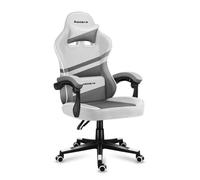 Chaise Gaming HUZARO FORCE 4.4 Blanc Tissu - Ergonomique - Réglable - Pivotant