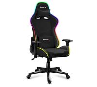 huzaro Force 6.2 RVB | Eclairage LED | Chaise Gamer | Tissu HD | Jusqu'à 130 kg | Réglable en Hauteur | Ergonomique | PC Gaming | Siege Bureau | Noir
