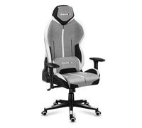 Chaise gaming HUZARO FORCE 7.9 Gris, Chaise Bureau, Pc Gaming, Ergonomique, Coussin Lombaire Têtière, Accoudoirs Réglable, Pivotant
