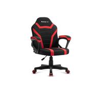 Chaise gaming HUZARO RANGER 1.0 Rouge Tissu, Fauteuil pour Enfants, Gamer, Ergonomique, Hauteur Réglable 80mm, Accoudoirs, Pc