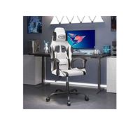 Chaise gaming interieur non pliable en plastique H. 121 cm noir