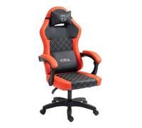 Chaise gaming Kira Katana similicuir dossier haut appui-lombaire Rouge et Noir