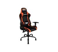 Chaise gaming KONIX Naruto Premium Racing avec coussins lombaire et cervical 160° Noir/Orange