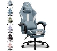 Chaise Gaming Modèle avec Repose-Pieds - Tissu Respirant - Confort Ajustable - 150 kg