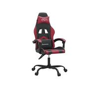 Chaise gaming pivotante Noir et rouge bordeaux SimilicuirChaise Gamer Siège Gaming Fauteuil Gamer