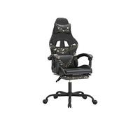 Chaise gaming pivotante repose-pied Noir camouflage SimilicuirChaise Gamer Siège Gaming Fauteuil Gamer