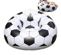 Chaise gonflable - Canapé de football avec pompe à pied intégrée, coussin d'air à gonflage rapide | Allocation des places portative de PVC pour des événements extérieurs d'intérieur de nuit de match m