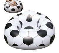 Chaise gonflable - Canapé gonflable rapide sur le thème du football - Chaise de camping gonflable | Convient pour, festival, camping, arrière-cour, piscine, voyage, salon, salon et camping