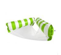 Chaise Gonflable pour Piscine | Hamac Gonflable Portable Rayé 2 En 1 - Fauteuil Flottant Convertible En Lit De Voyage,Pour Lacs Mers Étangs Rivières Intérieur Extérieur En Plein Air Camping Et Voyages