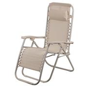 Chaise Grande Relax Ivoire Structure en Acier au Carbone inclinable et refermable Rio Esté