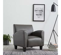 Chaise Gris Similicuir Fauteuil Chambre Salon Bureau Maison Intérieur vidaXL