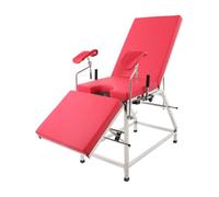 Chaise gynécologique pliante avec support pour les jambes, jusqu'à 200 kg, chaise gynécologique pliable, lit d'examen, lit d'examen, pour hôpitaux et cliniques, rouge