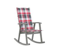 Chaise H. 117 cm non pliable en bois massif exterieur gris