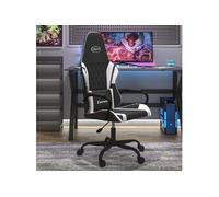 Vidaxl Chaise De Jeu De Massage Noir Et Blanc Similicuir Multicolore