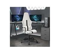 Chaise H. 118.5 cm non pliable interieur en metal blanc