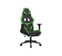 Chaise de Jeu de Massage avec Repose-pied Noir&Doré Similicuir Bureau vidaXL