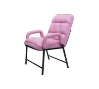 Chaise De Salle À Manger Hwc-K40, Capacité De Charge 160kg Dossier Réglable Métal Tissu/Textile Rose Multicolore