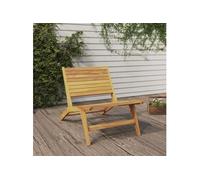 vidaXL Chaise de Jardin Chaise de Terrasse Siège de Terrasse Meuble de Jardin Siège de Balcon Patio Meuble d'Extérieur Bois de Teck Solide