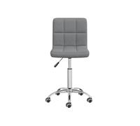 Chaise Pivotante de Salle à Manger Crème Tissu Dîner Cuisine Repas vidaXL