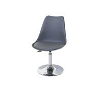 Chaise H. 80 cm non empilable non pliable en plastique interieur gris