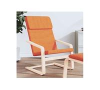vidaXL Chaise de relaxation en tissu Jaune foncé