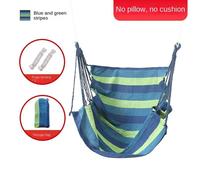 Chaise Hamac À Pieds Croisés,Balançoire Pour Dortoir Universitaire,Berceau Pour Enfants,Niche Pour Dortoir Étudiant,Paresseux - Type Blue Green Stripes