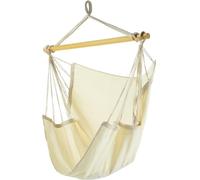 Chaise hamac coloris écru certifié fsc 100% - trankil - 110x140cm