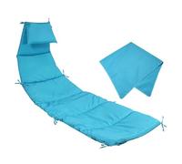 Chaise hamac d'extérieur suspendue avec coussin en tissu et parapluie, accessoires élégants et résistants inclus