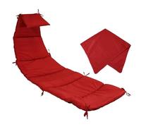 Chaise hamac d'extérieur suspendue avec coussin en tissu et parapluie, accessoires élégants et résistants inclus