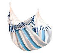 Chaise hamac simple Cumbia Outdoor comfort La Siesta bayadère bleu