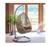 Chaise hamac simple - Nature & Découvertes : Grand fauteuil suspendu Longchi - Beige