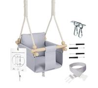 Chaise hamac suspendue bébé en bois
