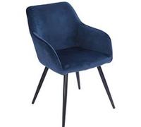Chaise happy garden H. 81.5 cm non empilable non pliable en metal interieur bleu Bleu G