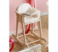 VERTBAUDET Chaise Haute à Bascule pour Poupon en Bois FSC® et Sherpa Dès 3 Ans