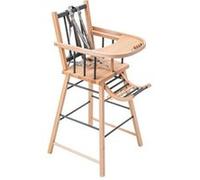 Chaise Haute En Bois André Hybride Kaki - Combelle